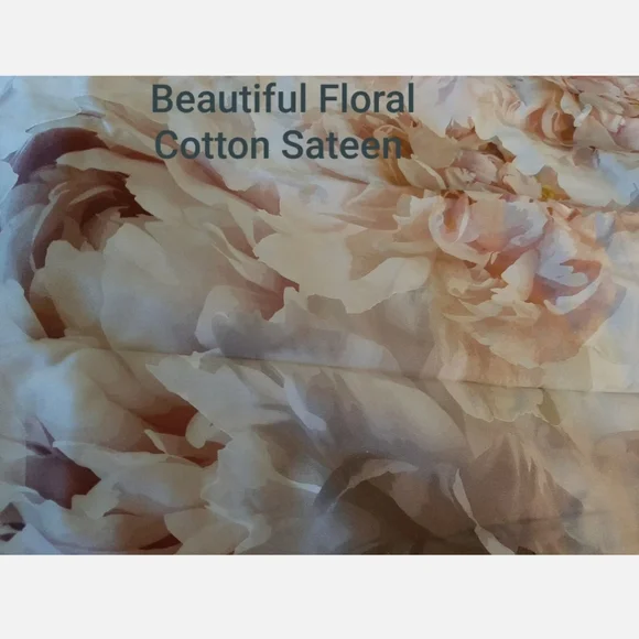 M.M. LINEN Lottie Floral King Duvet Cover set Cotton sateen 3 piece